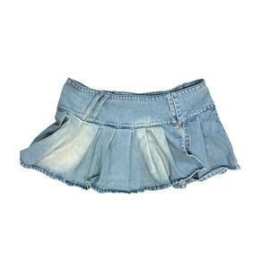 Jaded London Ludlow Denim micro Mini Skirt 12
